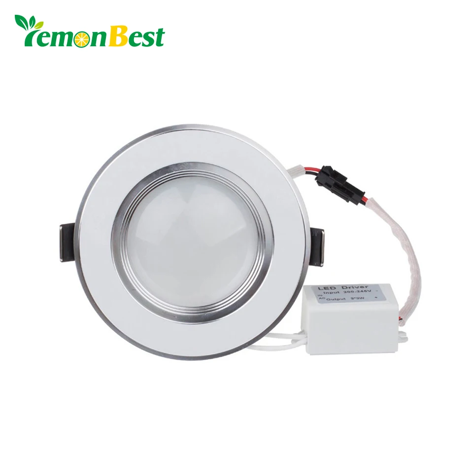 LemonBest 3W Ультра тонкие регулируемые нишевые Led потолочный светильник светодиодный