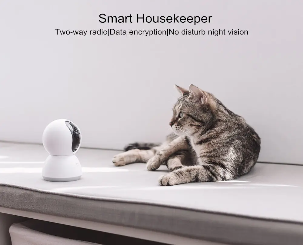 Оригинальные Xiaomi Mijia камеры 1080P Smart IP Cam Веб-камера видеокамера 360 Угол Wi-Fi беспроводной ночного видения AI улучшенное Обнаружение движения