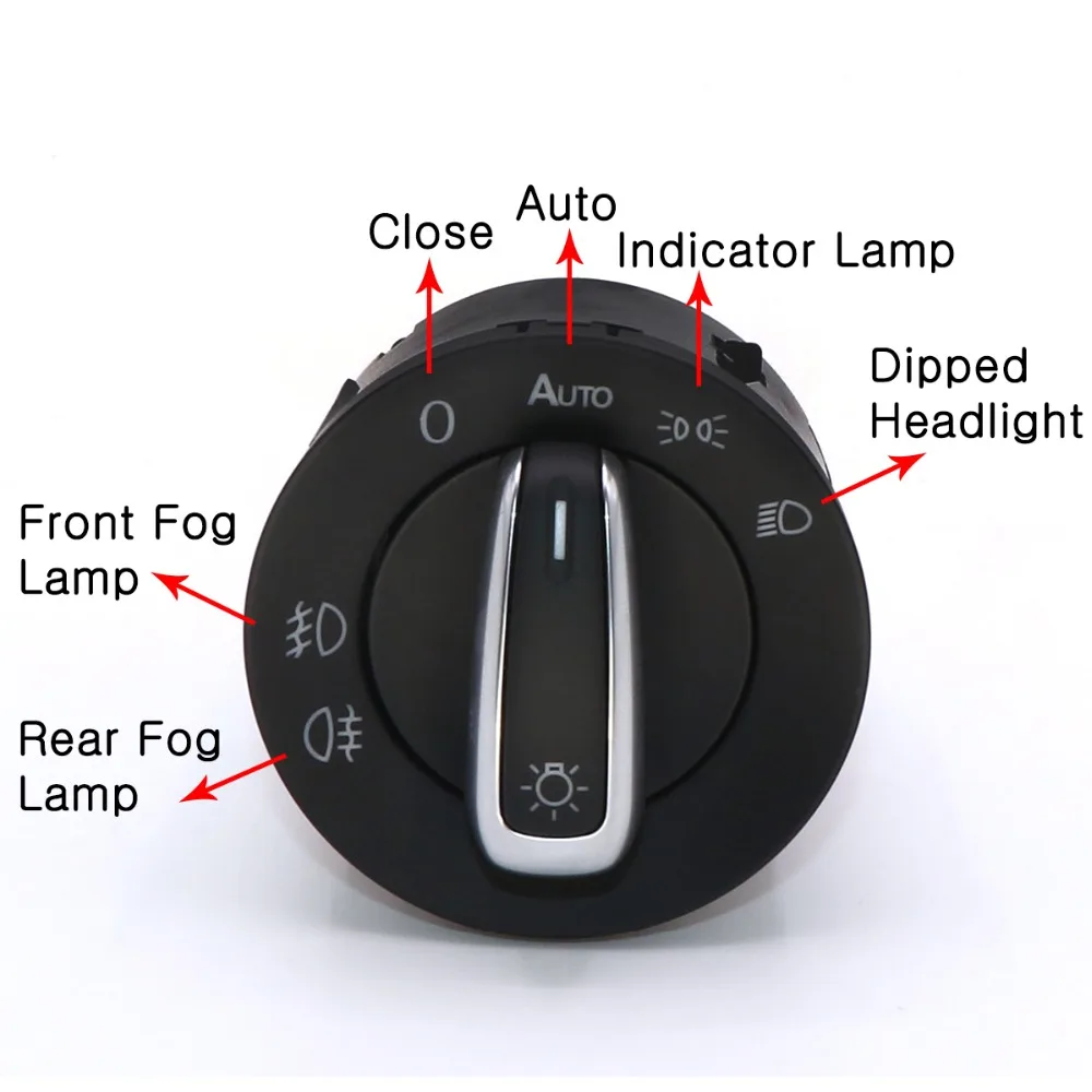 Auto Light Sensor With Headlight Switch Leaving Home Coming Function For Polo Golf 4 Jetta MK4 Lavid Passat B5 5ND 941 431B | Автомобили и
