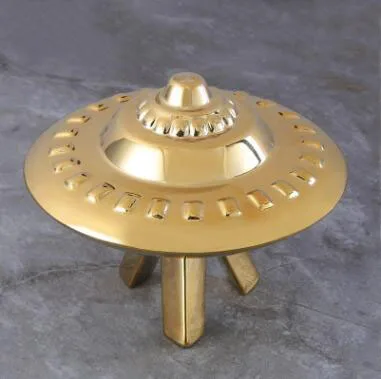 Golden UFO Креативная Керамическая скульптура космонавта, робот, ракета, Космический человек, статуя, домашнее украшение, космонавт, керамический декор для стола 05293 - Цвет: Golden UFO
