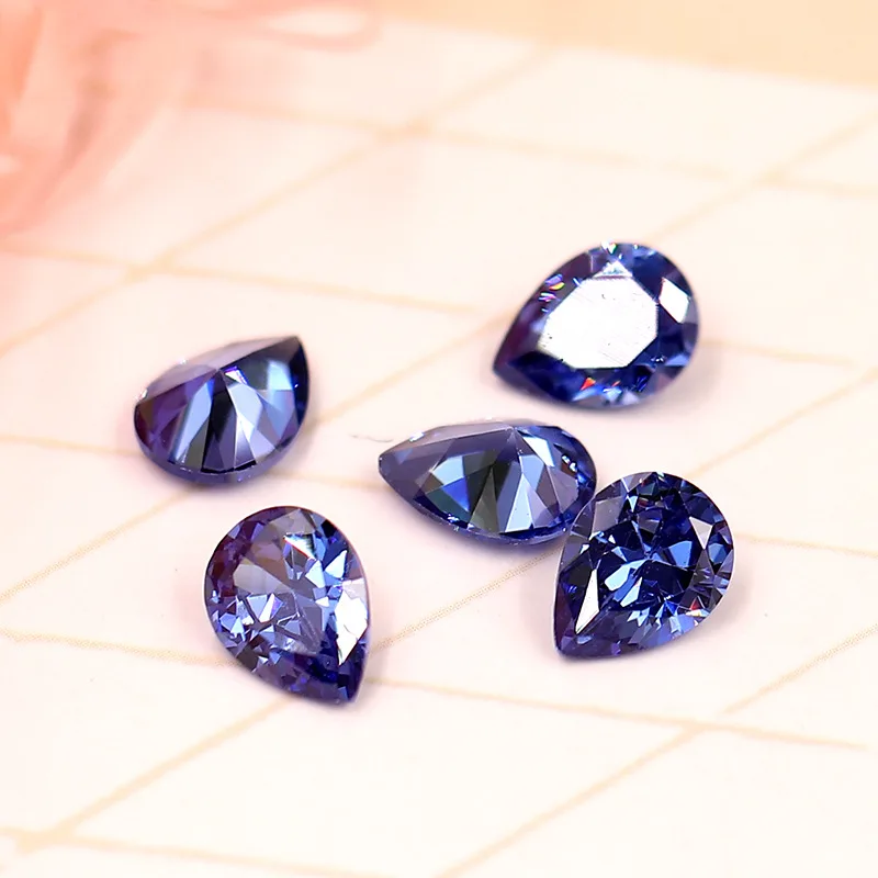 royalblue 6x8 мм 20 шт Высокое качество форма dr pointback циркон, супер вспышка самоклеющиеся Камни diy/ювелирные аксессуары - Цвет: royalblue