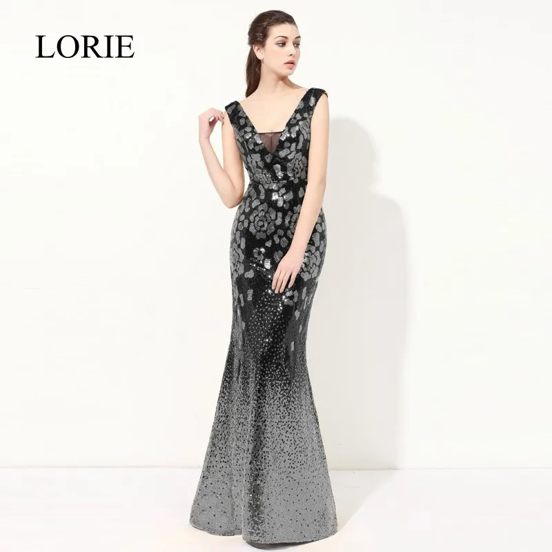Вечернее платье с пайетками и русалочкой 2019 высокое качество Формальное длинное