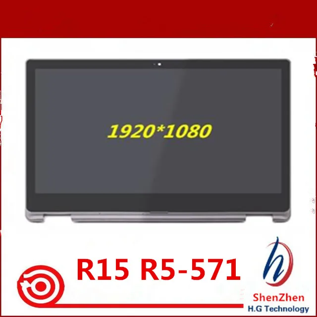 Original 15.6'' LCD TouchScreen Digitizer Assembly with Bezel For Acer Aspire R15 R5-571T-59DC 571T-78EN 571TG-78G8 571TG-71N9 |