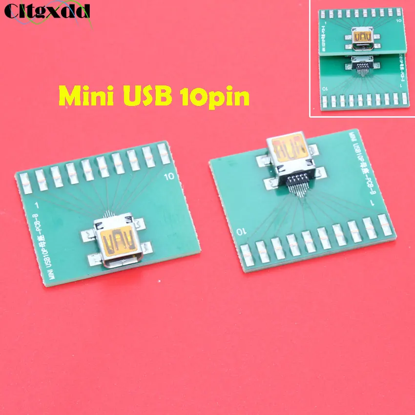 Cltgxdd мини USB Гнездо для платы DIP 5pin 8pin 10pin разъем PCB конвертер с печатной платой