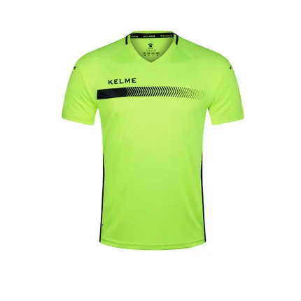 KELME аутентичная футбольная одежда с коротким рукавом на заказ для мужчин соревнования тренировочный костюм Джерси K16Z2003 - Цвет: Fluorescent yellow