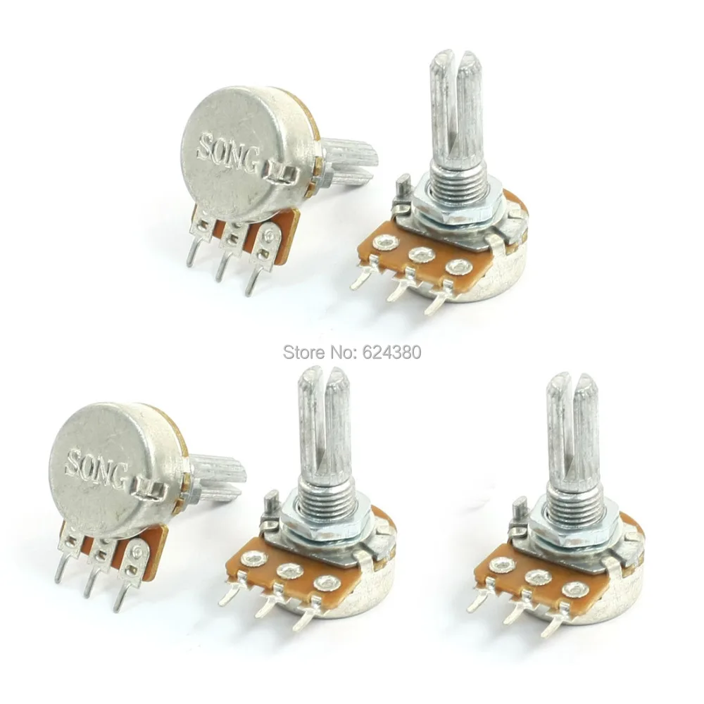 Роторный потенциометр B10K 10K OHM Potenciometro 5 шт./лот|shaft potentiometer|shaft linear |