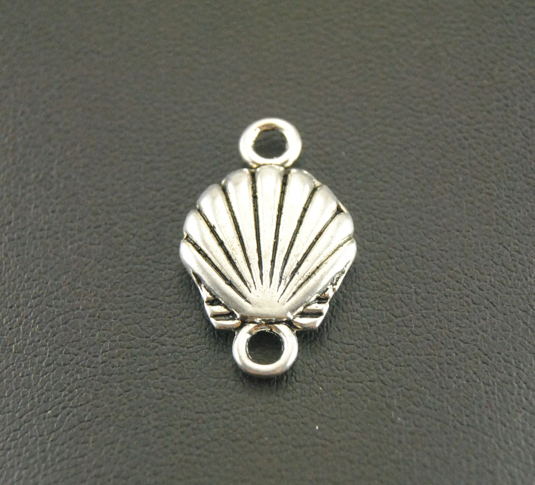 10 Pcs Silver Color Alloy Shell Connector Jewelry Making DIY Handmade Craft 15x24mm A359 | Украшения и аксессуары