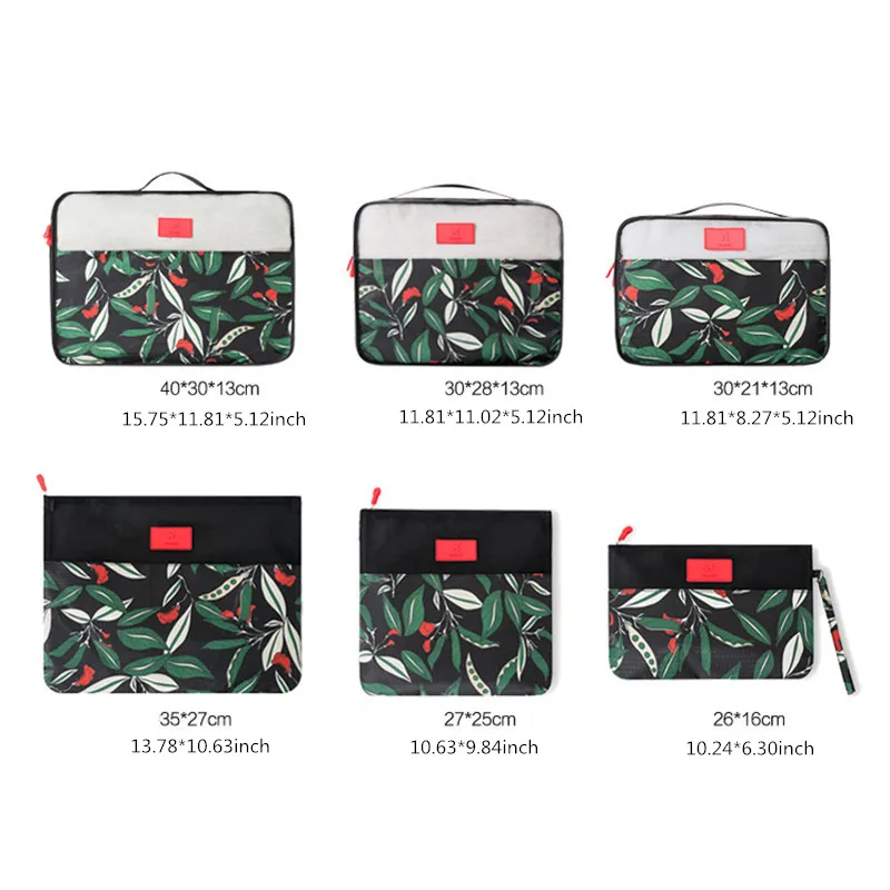 Чехол для чемодана 6 шт. с цветочным узором | Дом и сад