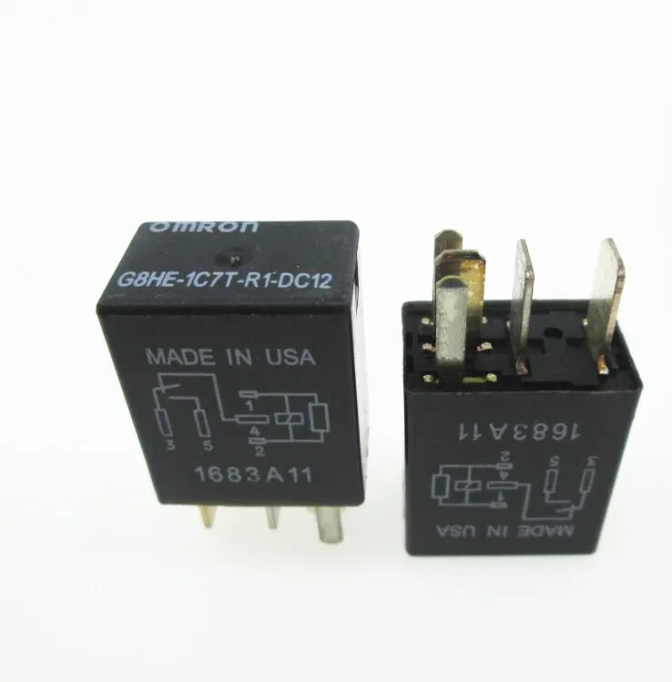 Авто реле 12V G8HE-1C7T-R1-DC12 G8HE-1C7T-R1-DC12V G8HE-1C7T-R1-12VDC G8HE1C7TR1DC12 12VDC DC12V 12V 5PIN