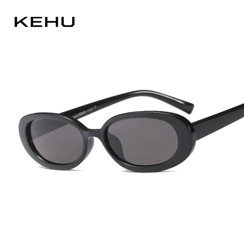 KEHU Women Sunglasses Oval Sun Glasses Brand Designer Designing Small Eyebrows Eyewear Oversized UV400 K9668 | Аксессуары для