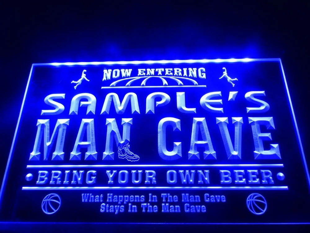 

DZ033- Name Personalized Custom Man Cave Basketball Bar LED Neon Light Sign