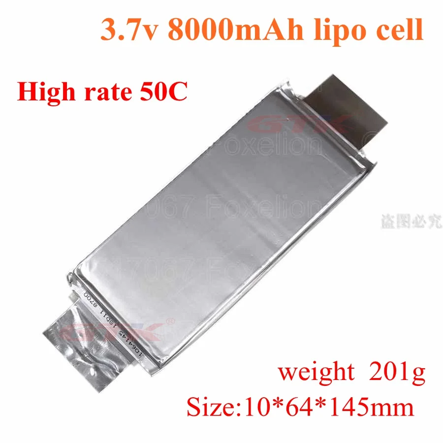 ГТК 3 7 v 8Ah lipo высокой скорости 50C полимер 8000mah 3S 4S 5S 6S фотоаппаратов моментальной
