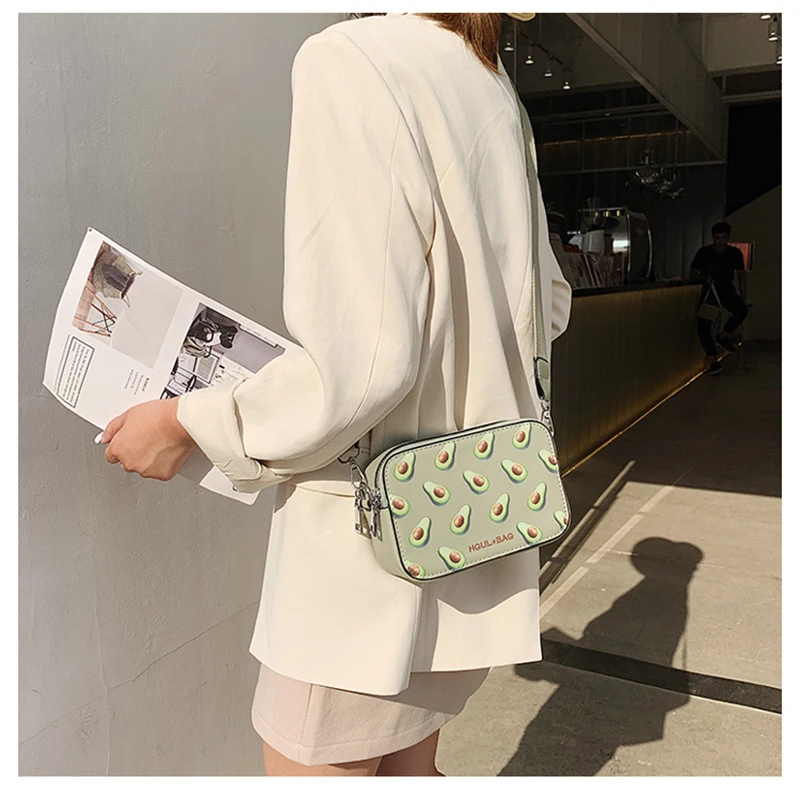 BBirds 2019 New Arrival Women Messenger Bag Wide Shoulder Strap Fashion Ladies Small Square Avocado Bolsa Feminina | Багаж и сумки