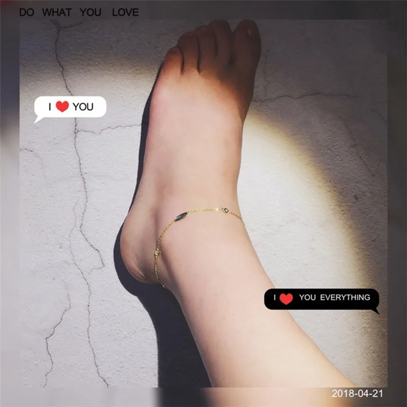 Женский ножной браслет вечная Подвеска из серебра 925 пробы | Украшения и