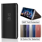 Зеркальный прозрачный флип-чехол для Huawei Mate 10 Pro, полностью умный чехол для Huawei P10 Plus, P9, P8 lite 2017, Honor 8 lite, honor V10