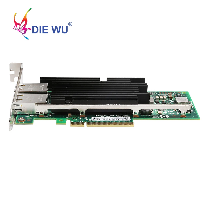 DIEWU 10G сетевая карта Ethernet lan PCI Express сетевой адаптор RJ45 порт для IntelX540 TXA036|Сетевые