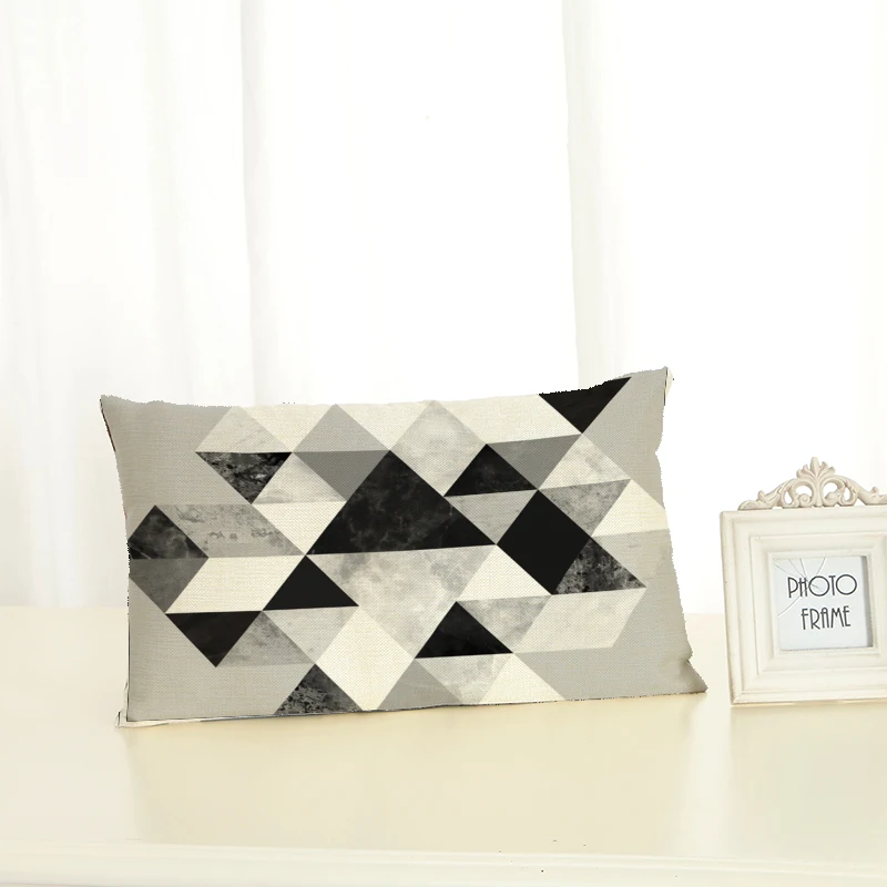 Персонализированные с геометрическим узором Чехлы для подушек Мода творчество