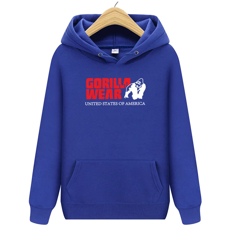 Футболки Gorilla Fashion Hoody удобные простые с буквенным принтом Мужские/Женские