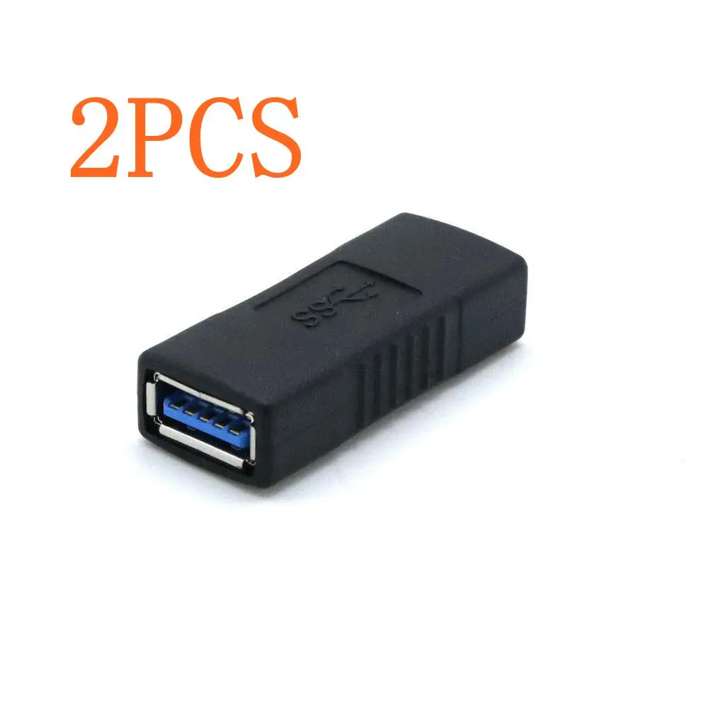 2 шт. USB 3 0 удлинитель Кабельный соединитель USB3.0 A Женский адаптер моста разъем Пол