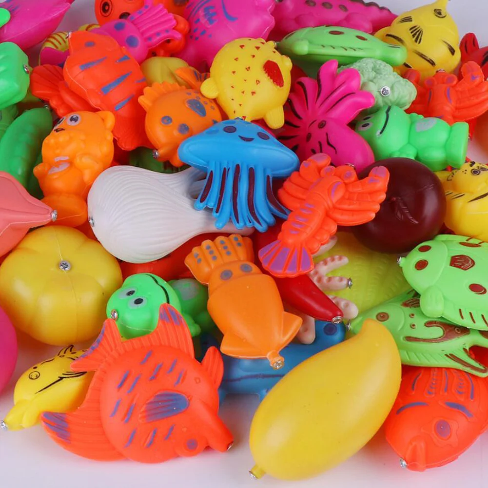 Летние игрушки для рыбалки набор детей ванна магнитные рыб Игрушки раннего