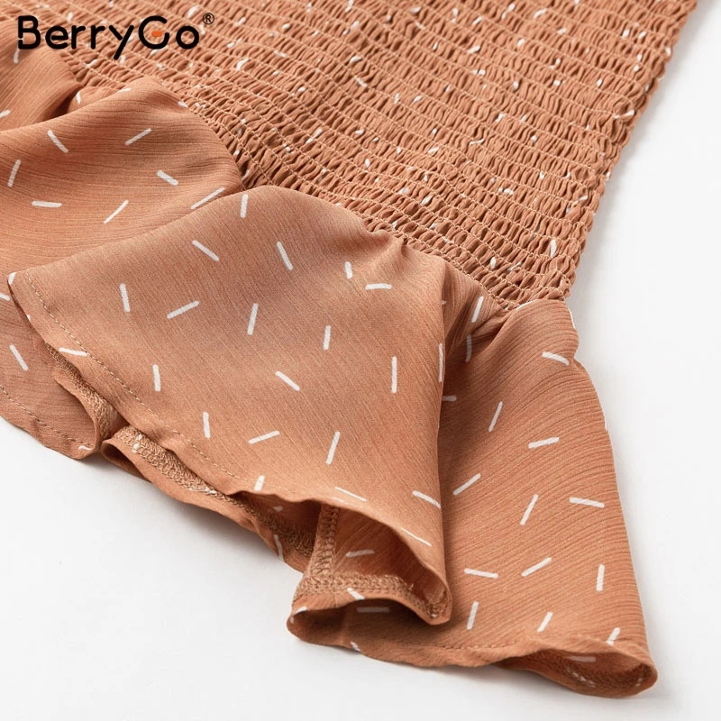 Женское платье с длинным рукавом BerryGo винтажное мини принтом Русалочки и