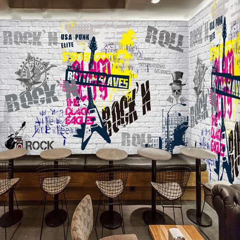 Фотообои на заказ Европейская американская поп-рок фрески бар КТВ фон Настенные