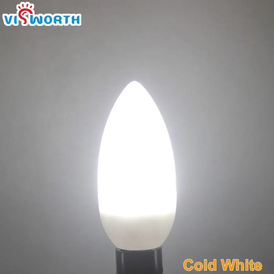 Светодиодная ламсветильник E14 SMD2835 12 шт. лампа переменного тока 110 В 220 в 240 3 Вт