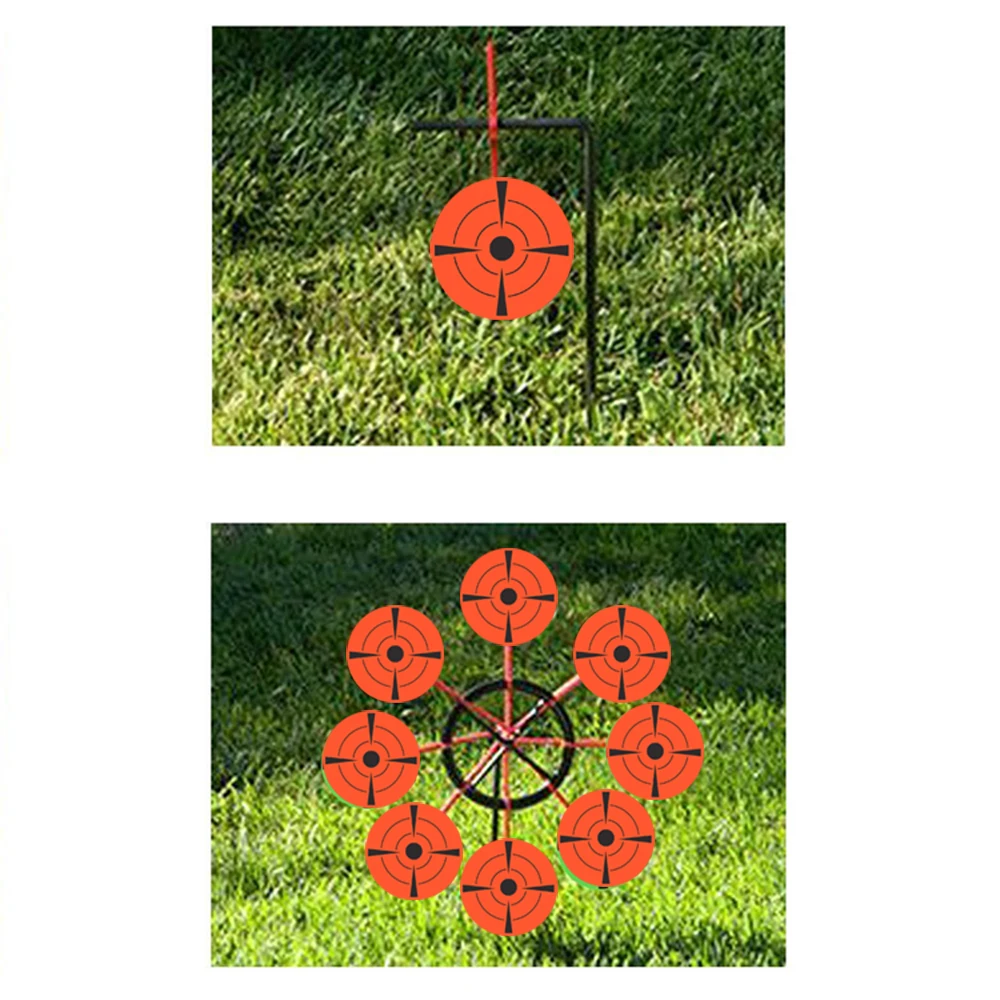 Target Stickers Adhesive Shooting Labels Red Orange Labels(Qty 250 PCs/Roll 3") Reactive Training Practice Gun | Дом и сад