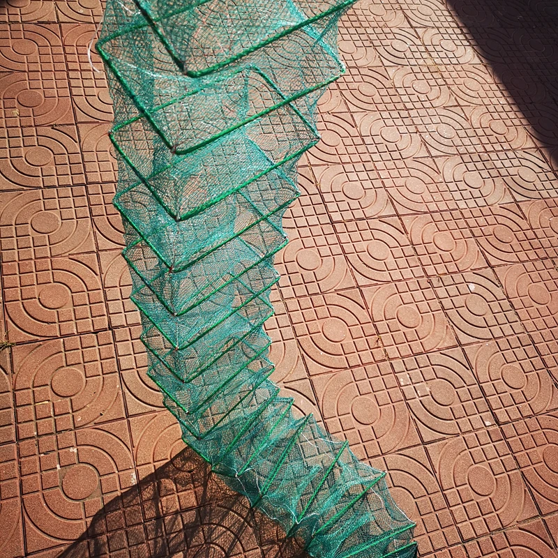 3 м длина Автоматическая рыболовная сетка клетка Ловца ловушка Складная