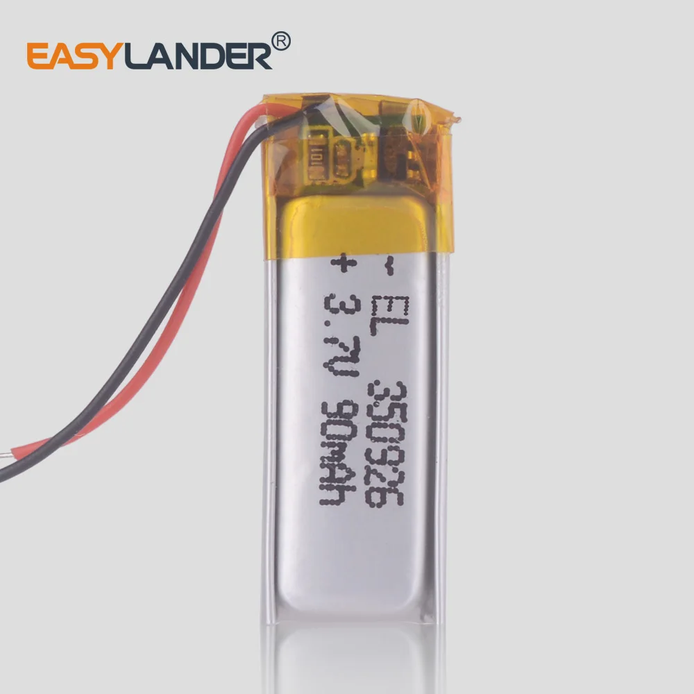 3 7 V 90mAh 350926 литий полимерный Li Po ионный аккумулятор Lipo ячейки для MP3 MP4 GPS Bluetooth