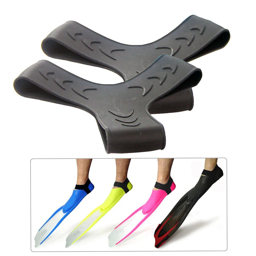 Анти-линяющий ремень для дайвинга ласты эластичный силикагель ласты Фиксирующий Ремень Подводное плавание дайвинг оборудование аксессуары