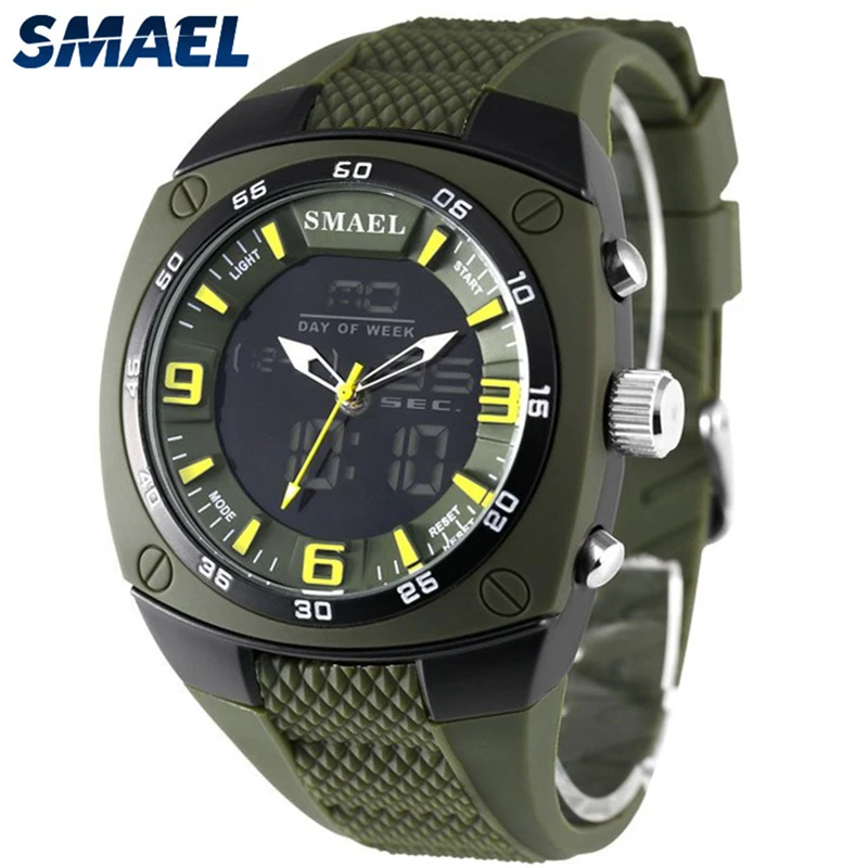 

SMAEL Sports Watches Men Shock Led Digital Military Watch 50M Waterproof Quartz Wristwatch Montre Homme Man Brand Gift Clocks
