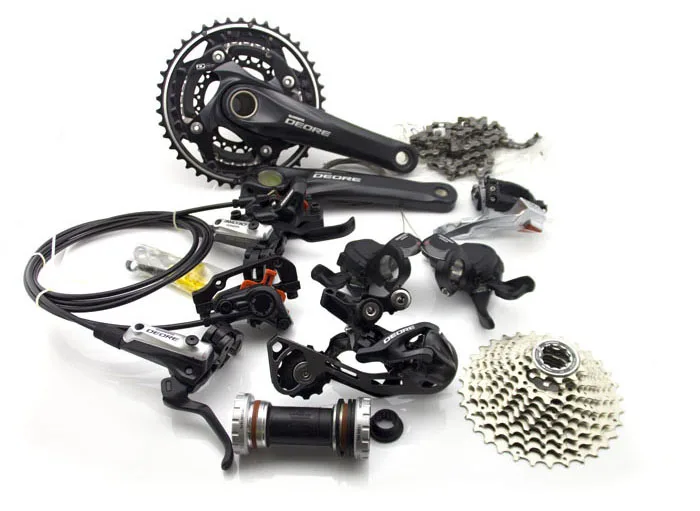 SHIMANO DEORE M610 3x10S 30 скоростной комплект с M615 Гидравлический дисковый тормоз MTB переключатели для горного велосипеда BB goup набор