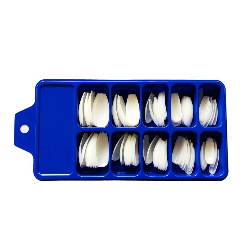 100 шт прозрачный белый натуральный гроб форма роспись на ногтях поддельные