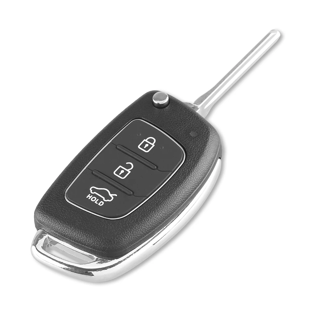 KEYYOU 10pcs/lot Remote Key Fob 3/4 Buttons Car Shell Case Flip Floding For Hyundai ELANTRA New Verna | Автомобили и мотоциклы