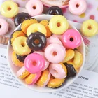 ПончикиДесертыпончикиминиатюрные продукты питаниямилыеСказочный Садовый ГномТеррариум с мхом ДекорБонсайфигуркаукрашение для кукольного дома, 6 шт.