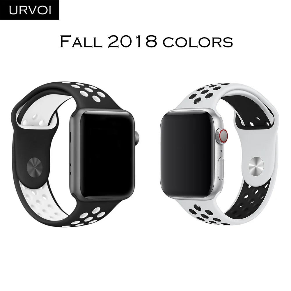 URVOI Band для apple watch Nike + series 5 4 3 2 1 limited лёгкие дышащие силиконовые ремешок iwatch Новинка