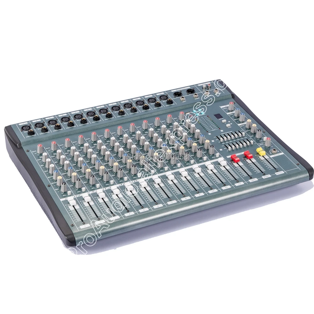 Micwl YU3512 USB 12 этапе канал аудио DJ караоке смеситель микшерный пульт Меса DJ preamplifie