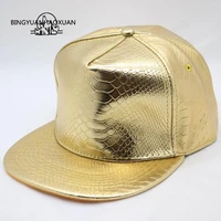 bingyuanhaoxuan2017 brand baseball cap leather pu solid hot snapback cap strapback hip hop hats for men women hat