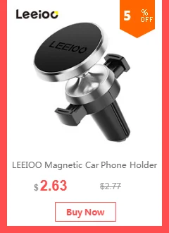 LEEIOO магнитный автомобильный держатель для телефона для iPhone 7 8 xiaomi универсальное магнитное крепление вращающаяся подставка для мобильного телефона Поддержка в автомобиле