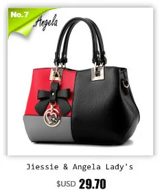 Jiessie&Angela New Famous Brand Women Bag Leather Fashion Lady's Tote Bag Tassel Handbag For Girls Vintage Shoulder Purse