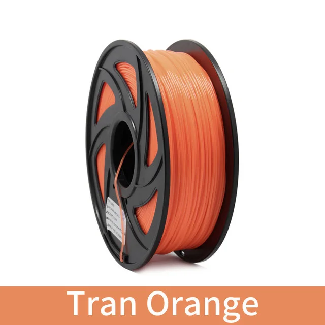 Transparent orange 3d принтер 1 кг 1,75 мм Pla нити печатные материалы красочные для 3d принтер Экструдер ручка Радуга пластиковые аксессуары красный серый - Цвет: Transparent orange