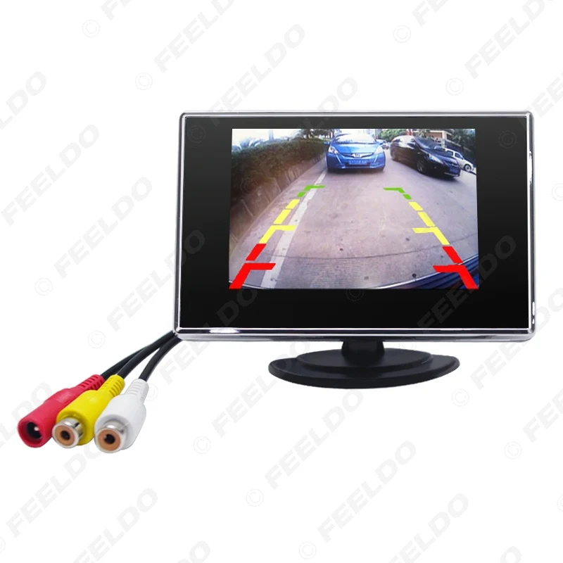 FEELDO 3.5inch TFT LCD Car Rear View Parking Monitor Display for DVD VCR VCD Backup Camera #1308 | Автомобили и мотоциклы