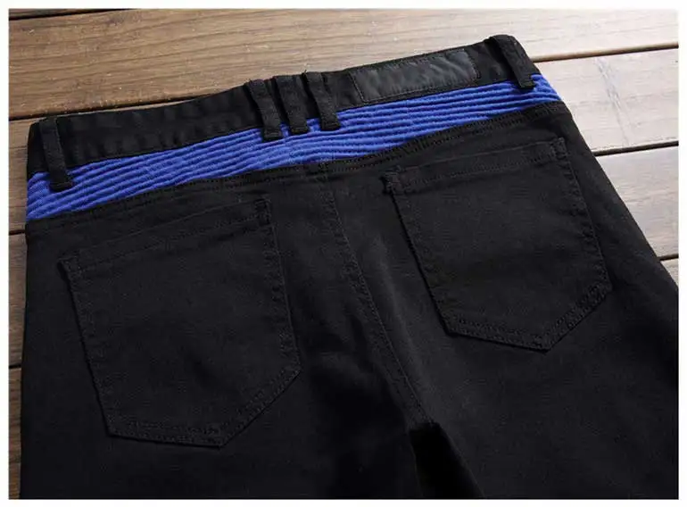 Джинсы Calca Masculina Для мужчин красивые повседневные джинсы Для мужчин s лоскутные джинсы прямые узкие штаны Классические Промытые джинсовые длинные брюки Selected Homme