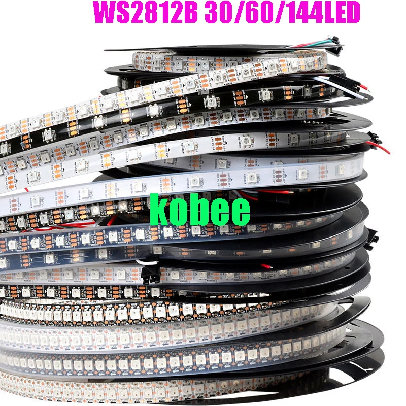 Индивидуально Адресуемая 1 м 5 Водонепроницаемая ip65 ip67 5050 rgb 30 60 144 led/m 5v ws2811 ws2812 ws2812b