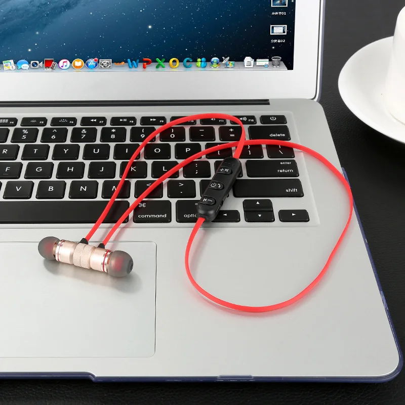 Magnetic Bluetooth Sport Earphone Wireless Headphones For iPhone X 7 XS In Ear Earphones Stereo Headset Xiaomi Android | Электроника