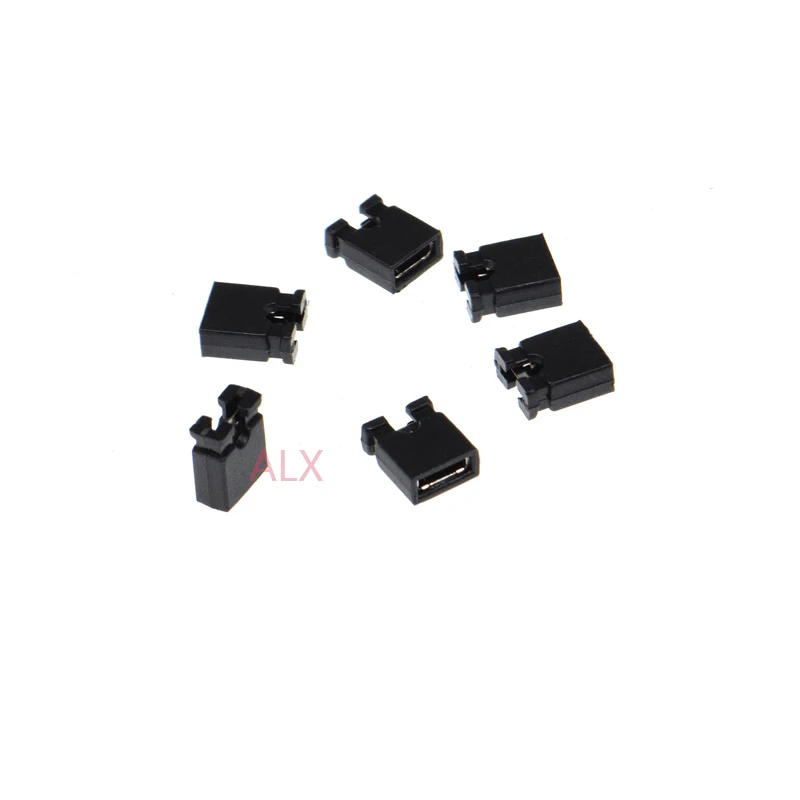 100 шт. чёрная Крышка для перемычки 2 54 мм|connector cap|connector 2.54mmconnector pcb |