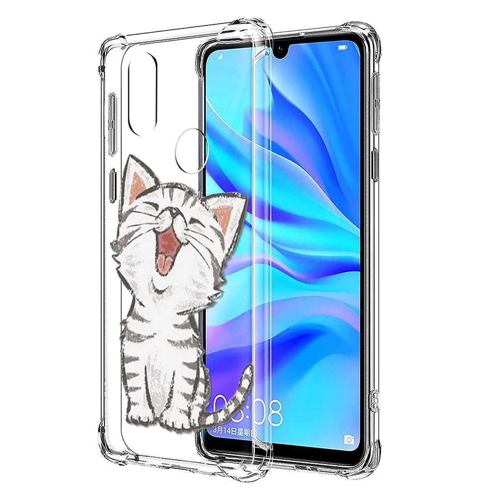 ТПУ подушка безопасности для Животные для huawei P20 P30 P9 P10 плюс Коврики 20 9 10 Lite Pro Чехол для Honor 8X9 10 Y9 P Smart Nova 3 3i 4 Чехол