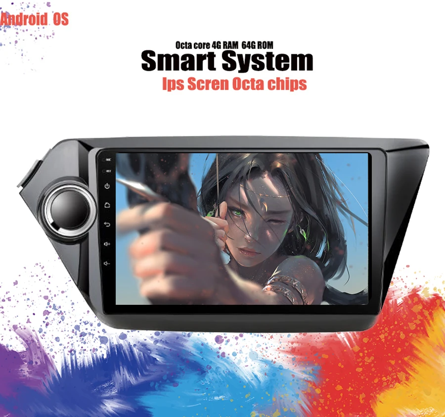 IPS android 10 0 dvd плеер gps навигация для Kia k2 RIO 2010 2011 2012 2013 2014 15 автомобильное радио