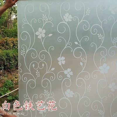 As shown 60x400 см оконная пленка, полупрозрачная оконная бумага для ванной, раздвижные двери, непрозрачные стеклянные наклейки, самоклеющиеся целлофановые наклейки raamfolie - Цвет: As shown
